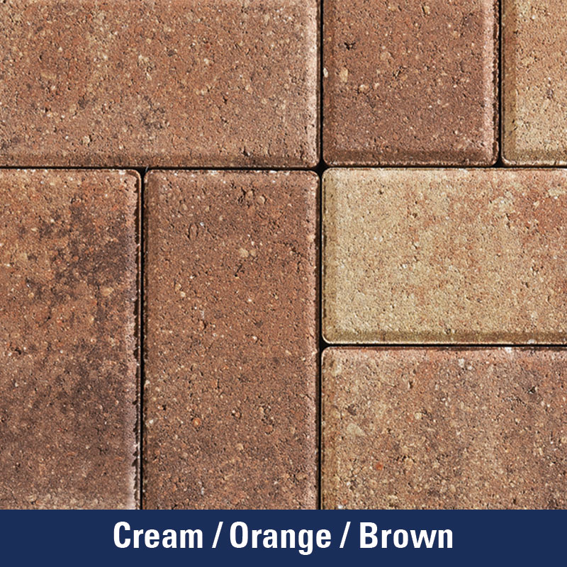 Cream/Orange/Brown