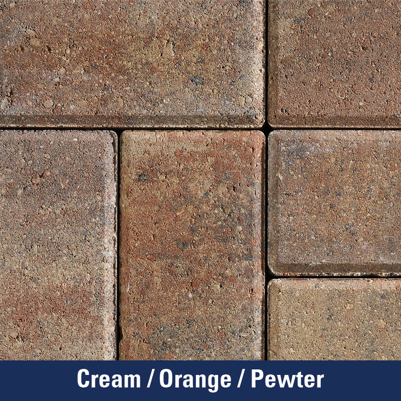 Cream/Orange/Pewter